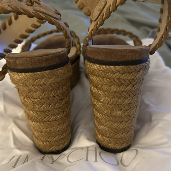 Jimmy Choo suede wedge size 8 - Picture 4 of 6